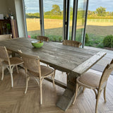 Charles Ted New Hampshire Rustic Reclaimed Pine Dining Table