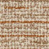 Charles Ted Celine Piped Tweed Style Cushion - Russet & Cream