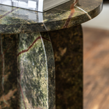 Charles Ted Modern Marble-Effect Side Table | Ember