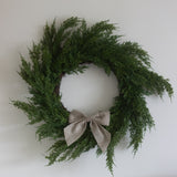 Charles Ted Real Touch Evergreen Cedar Pine Real Touch Wreath 50cm