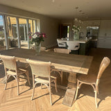 Charles Ted New Hampshire Rustic Reclaimed Pine Dining Table