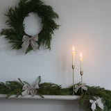 Charles Ted Real Touch Evergreen Cedar Pine Real Touch Wreath 50cm