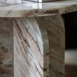 Charles Ted Arcus Marble Side Table | Natural