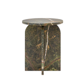 Charles Ted Modern Marble-Effect Side Table | Ember