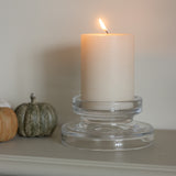 Charles Ted Lumière Clear Glass Candleholder