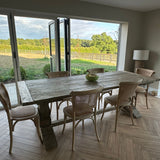 Charles Ted New Hampshire Rustic Reclaimed Pine Dining Table