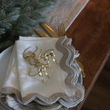 Charles Ted Elegant Gold Bow Napkin Ring Holder