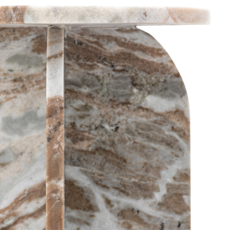 Charles Ted Arcus Marble Side Table | Natural
