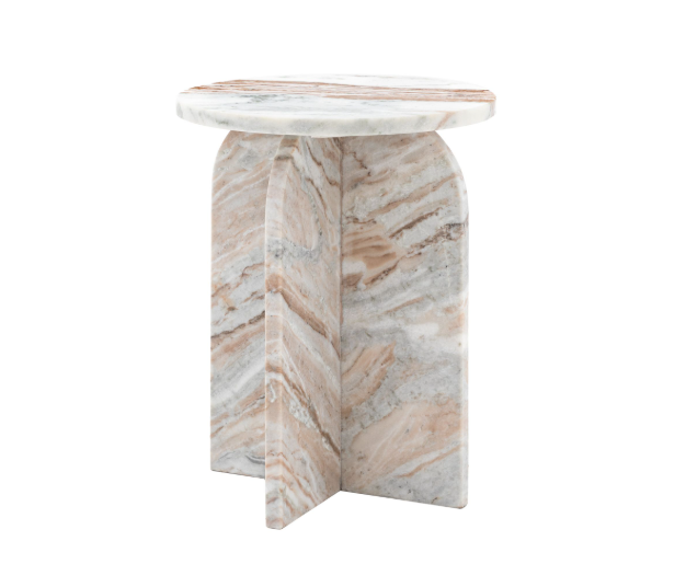 Charles Ted Arcus Marble Side Table | Natural