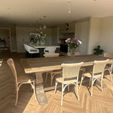 Charles Ted New Hampshire Rustic Reclaimed Pine Dining Table