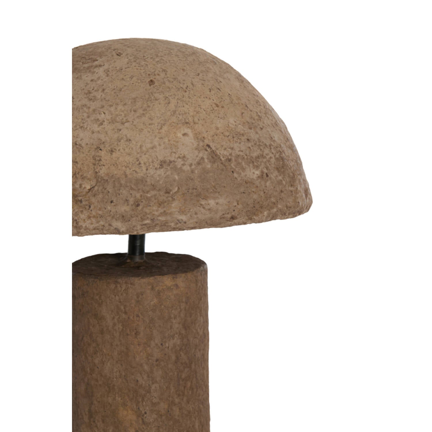 Adama Brown Domed Papier Mache Lamp