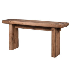 Luxury and elegance converge with the Albany Chunky Oak Reclaimed Wood Console Table, crafted from recycled and reclaimed oak.
