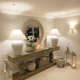 Two drawer Console table with balustrade legs