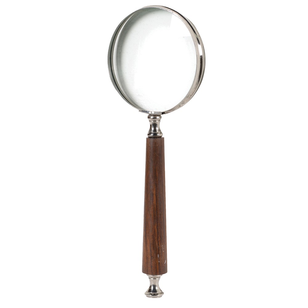 Brown Wood Handled Magnifying Glass