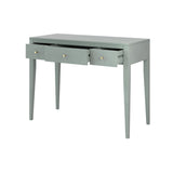 Charles Ted Elegant Pigeon Grey Birch Wood Console Table with 3 Drawers