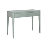 Charles Ted Elegant Pigeon Grey Birch Wood Console Table with 3 Drawers