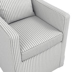 CTH Studio Loose Cover Dining Chair | Grey Stripe