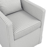CTH Studio Loose Cover Dining Chair | Grey Stripe