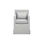 CTH Studio Loose Cover Dining Chair | Grey Stripe
