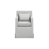 CTH Studio Loose Cover Dining Chair | Grey Stripe