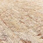 Cappadocia Rug – full view of vintage-inspired high-low pile rug with neutral tones close up