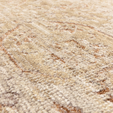 Cappadocia Rug – full view of vintage-inspired high-low pile rug with neutral tones close up