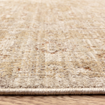 Cappadocia Rug – full view of vintage-inspired high-low pile rug with neutral tones edge
