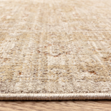 Cappadocia Rug – full view of vintage-inspired high-low pile rug with neutral tones edge