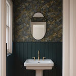 Charles Ted Elegant Shield-Shaped Wall Mirror Frameless Bevelled Edge Decorative Mirror