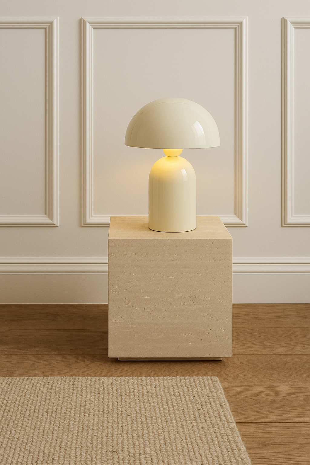 Charles Ted Enchanted Forest Glow Lamp | Shiny Cream