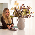 A set of 3 faux figs perfect for adding a touch of life and colour wherever they are placed.