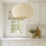 Charles Ted Hikari Natural Rattan Globe Pendant Light