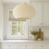 Charles Ted Hikari Natural Rattan Globe Pendant Light