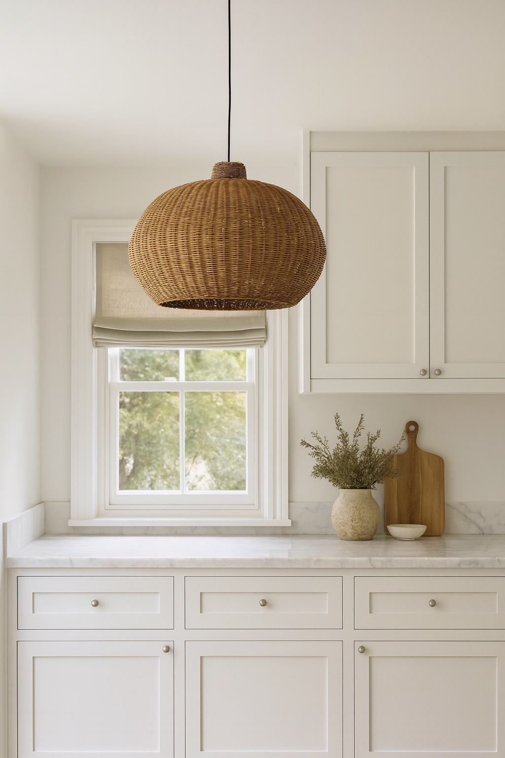 Charles Ted Hikari Rattan Globe Pendant Light | Available in Two Sizes