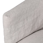 Charles Ted Linen Dining Chair with Slipcovered Design