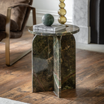 Charles Ted Modern Marble-Effect Side Table | Ember