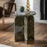 Charles Ted Modern Marble-Effect Side Table | Ember
