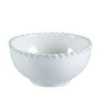Charles Ted Pearl White Soup Cereal Bowl with beaded rim