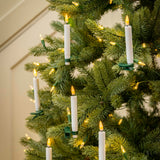 Remote control faux wax Christmas candles with 3D flame effect