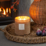 Charles Ted SENCES Capri Sea Shore Woven Candle | Bergamot, Sea Salt & Musk CLOSE UP