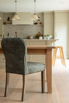 Charles Ted Savannah Velvet Dining Chair | Forest Green