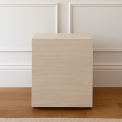 Charles Ted Verona Travertine Effect Side Table
