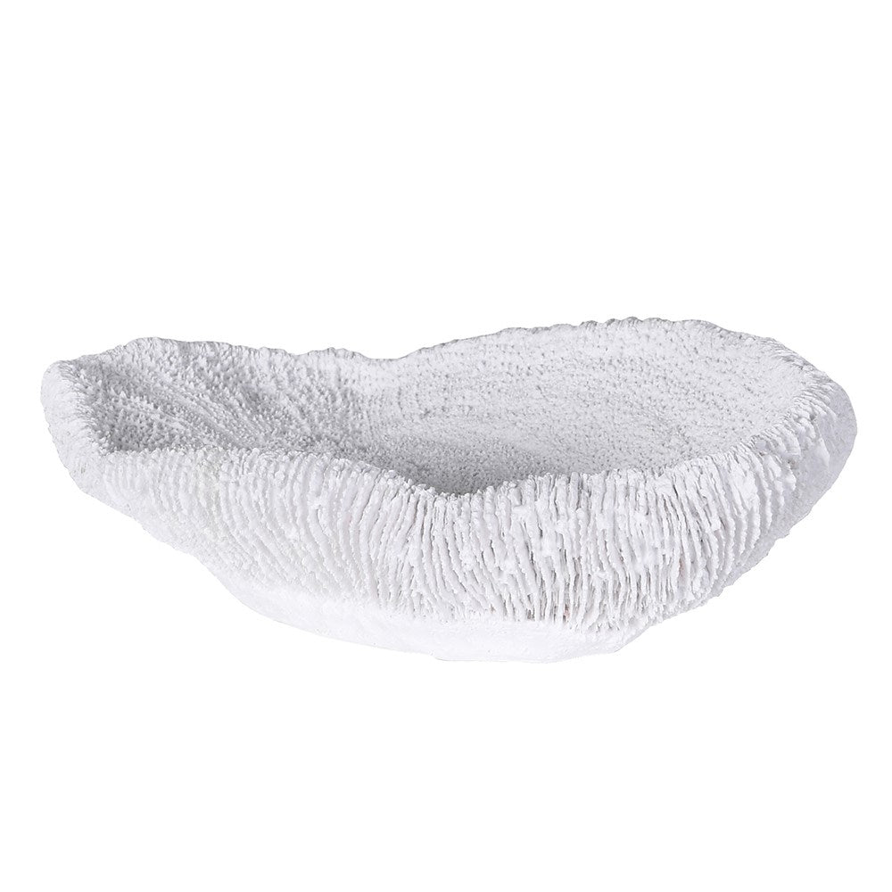 Faux coral dish with textured detailing