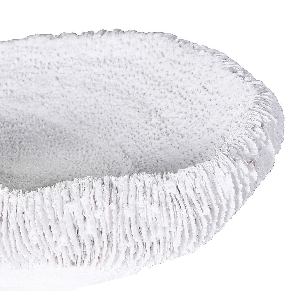 Close-up of faux coral decorative dish texture