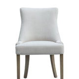 Upgrade your dining space with this beautifully crafted dining chair, featuring a plush clay chenille upholstered seat and solid oak legs. Designed for both comfort and sophistication, this modern dining chair offers a gently curved backrest and cushioned seating, making it perfect for long dinners and stylish gatherings.
The neutral clay tone adds a contemporary touch that complements a wide range of dining room decors, while the natural oak wood legs bring warmth and durability. Ideal for modern farmhous