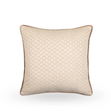 Bring timeless elegance and refined comfort to your home with this beautifully crafted cushion, featuring a delicate woven chevron-inspired pattern. The soft neutral tones are accented with a warm caramel piping and a matching caramel back, making it the perfect addition to both modern and traditional interiors.
Whether styled on a sofa, armchair, or bed, this versatile cushion adds texture and visual interest without overpowering your space. Designed with both aesthetics and functionality in mind, it's an