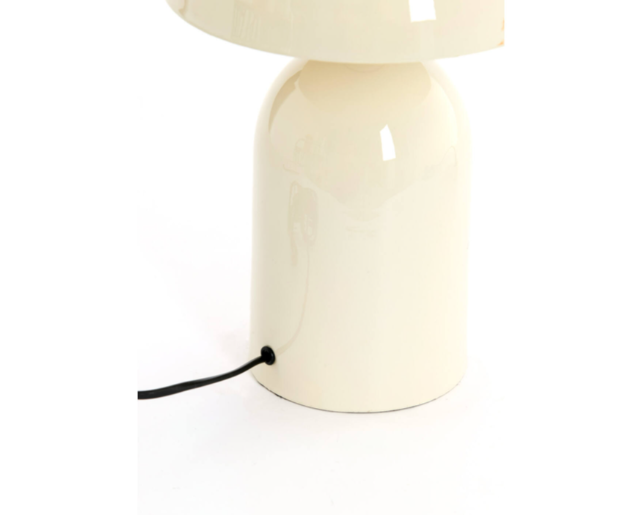 White table lamp on a white background