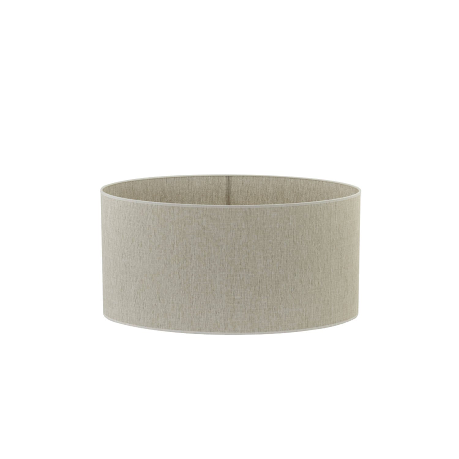 Eros Cream Metal Ring Detail Lamp with Oval Shade