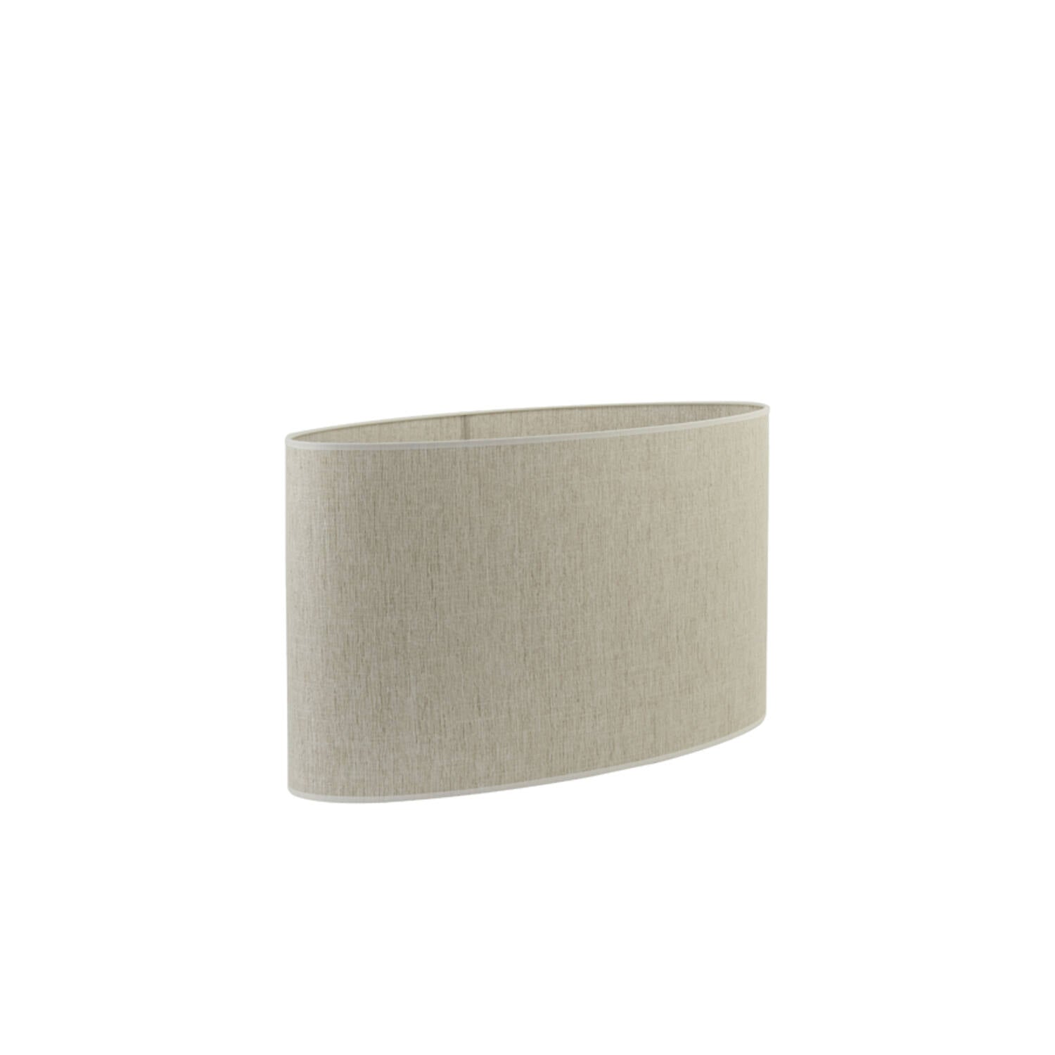 Eros Cream Metal Ring Detail Lamp with Oval Shade side view