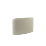 Eros Cream Metal Ring Detail Lamp with Oval Shade side view